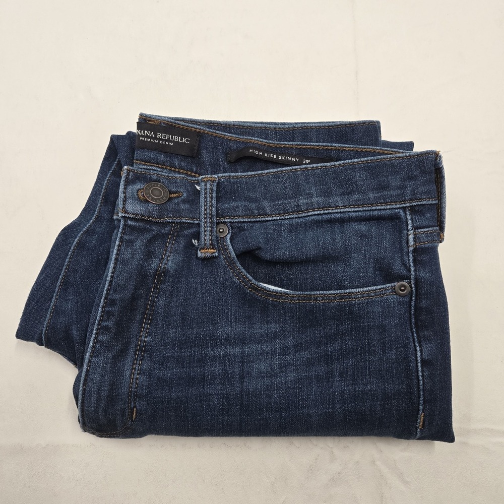 Banana Republic High Rise Skinny Ankle Jeans Medium Wash Size 31P